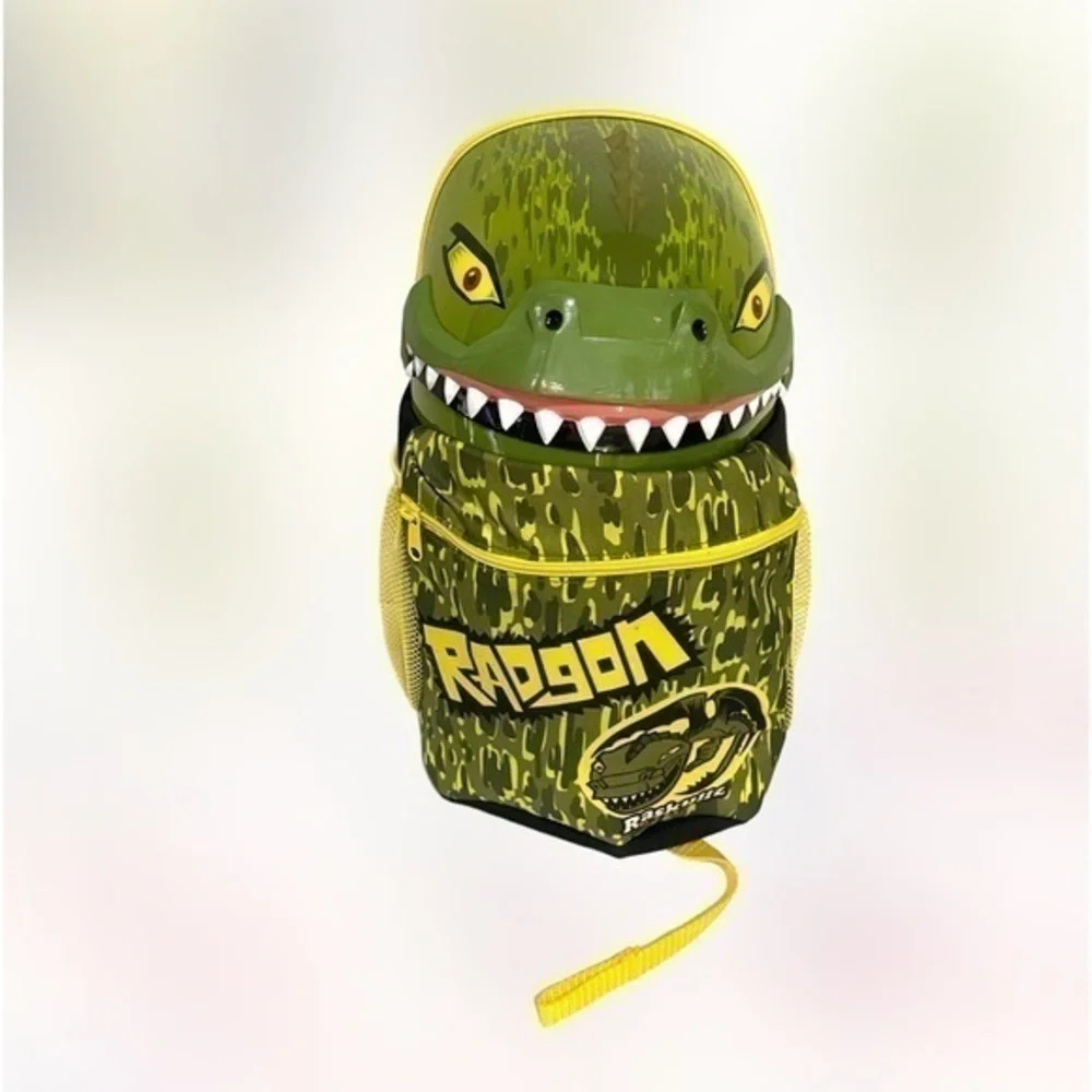 RASKULLZ Radeon 3D sculpted design green backpack